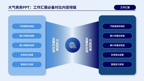 蓝色商务风对比页PPT版式合集