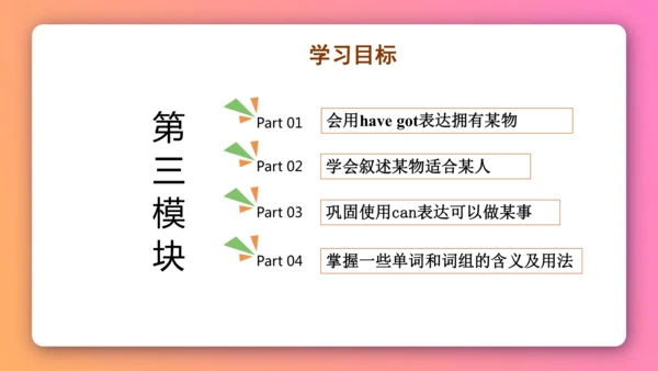 【外研版（一年级起点）】五年级下册 Module3 同步知识梳理课件（共20张PPT）