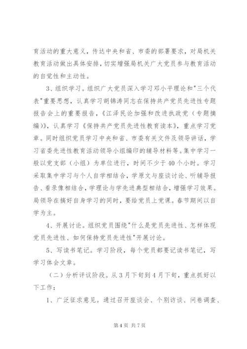 市教育局开展保先教育活动实施方案.docx