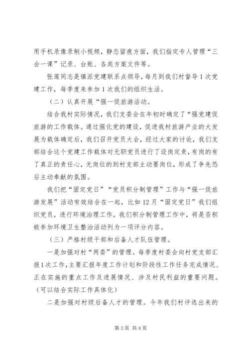 我村支部党建工作汇报提纲.docx