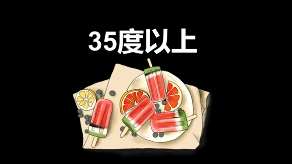 大暑吃西瓜快闪动画通用PPT模板