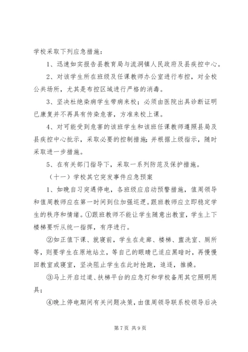 金狮中学突发事件应急处理预案 (5).docx