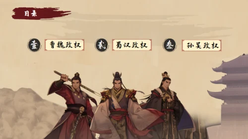 《三国演义》人物介绍通用PPT课件模板