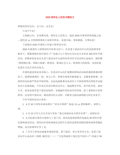 精编之团拜会上的发言稿范文.docx