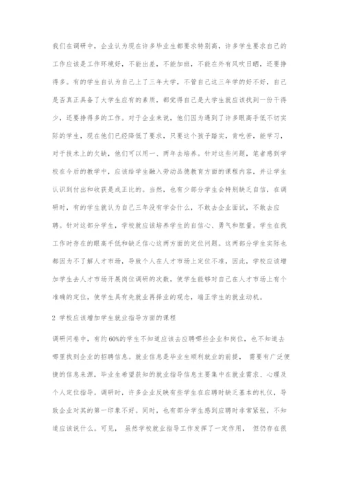 高职计算机信息管理专业毕业生就业问题的对策研究.docx