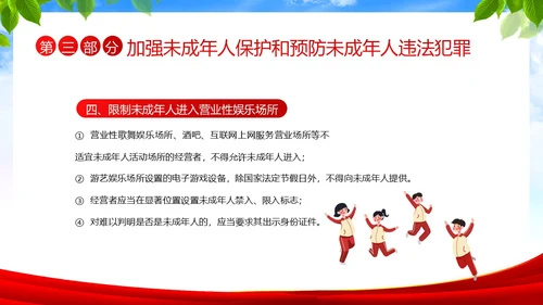 保护未成年人学习未成年人保护法讲座PPT课件公益宣传