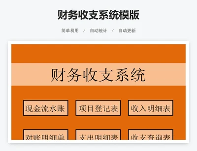 财务收支系统模版