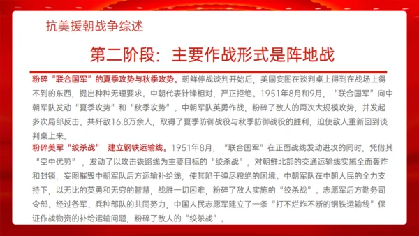 学习抗美援朝精神通用PPT模板