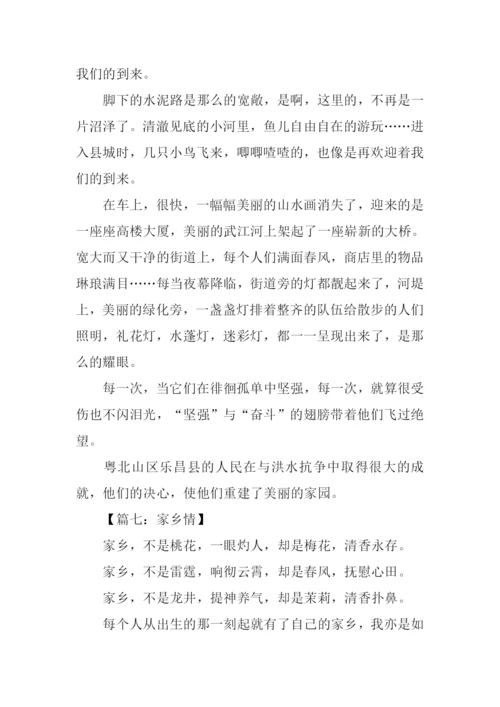 关于家乡情的作文.docx