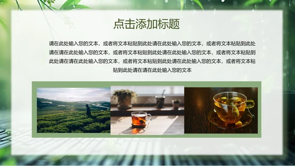 春茶通用PPT模板