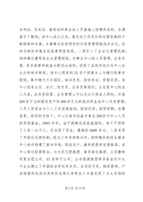 关于×镇农牧综合服务中心建设有关情况的调查 (11).docx