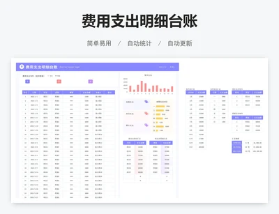 费用支出明细台账
