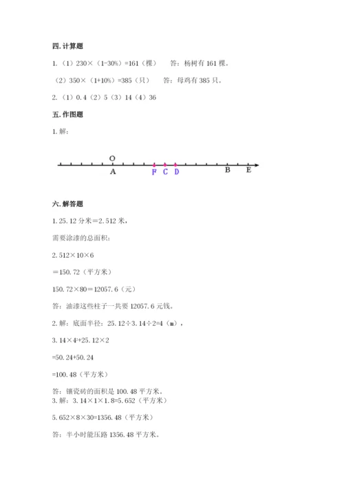 徐汇区六年级下册数学期末测试卷必考题.docx