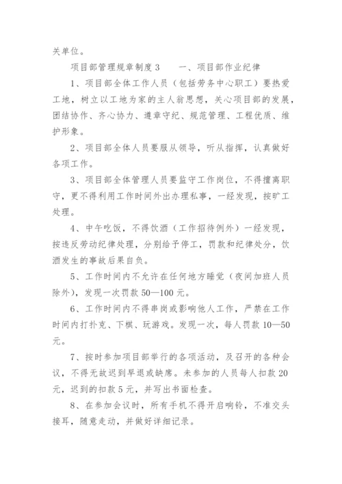 项目部管理规章制度.docx