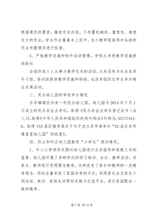 第一篇：小学办学行为问题自查报告_1.docx