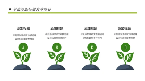 绿色清新节约用水资源动态PPT模板