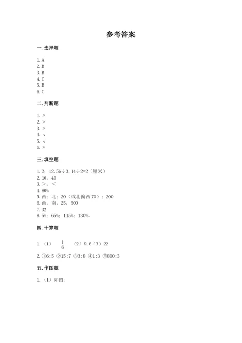 小学六年级上册数学期末测试卷及完整答案【必刷】.docx