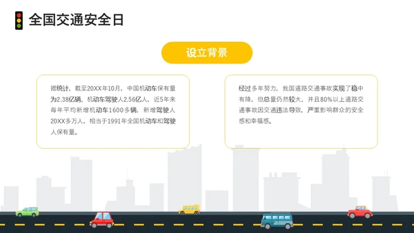 黄色简约风冬季交通安全培训ppt课件