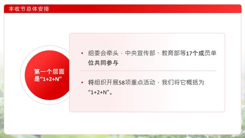 红色简约风中国农民丰收节宣传介绍主题活动通用PPT模板