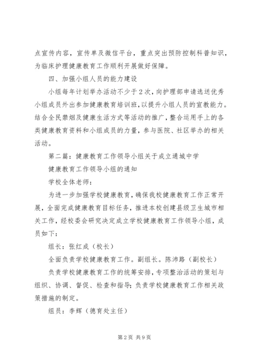 健康教育小组工作计划_1.docx