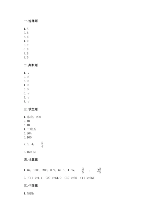 沪教版数学六年级下册期末检测试题含完整答案【名师系列】.docx