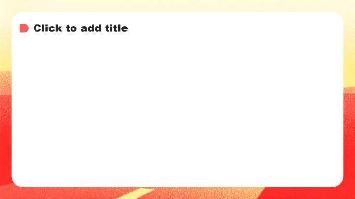 红色插画风大学生职业规划PPT主题模板