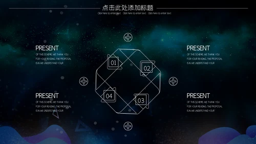 炫酷星空5G科技产品发布会通用PPT模板