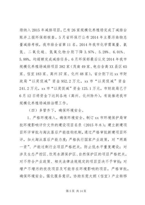 环保局上半年工作总结和下半年工作计划.docx