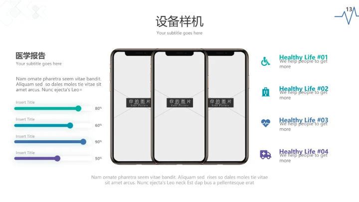 现代创意医学报告医院宣传医疗PPT模板