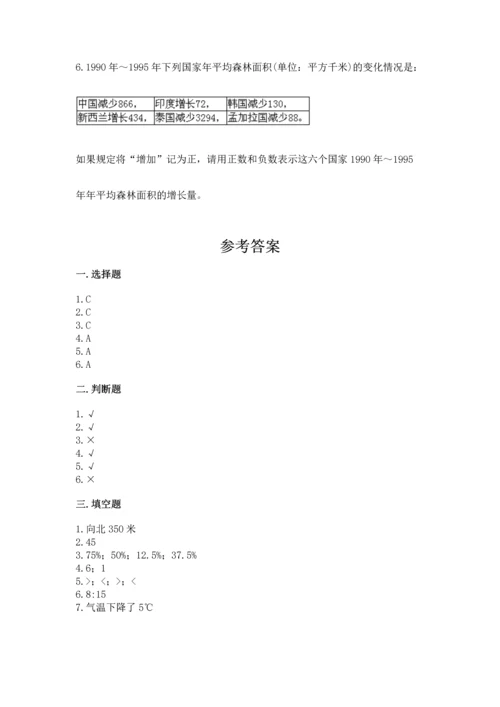 六年级下册数学《期末测试卷》（达标题）.docx