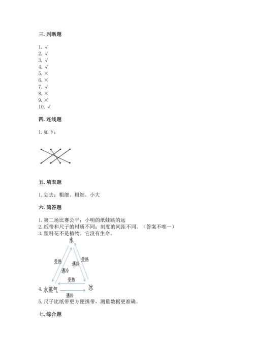 教科版一年级上册科学期末测试卷附参考答案（研优卷）.docx