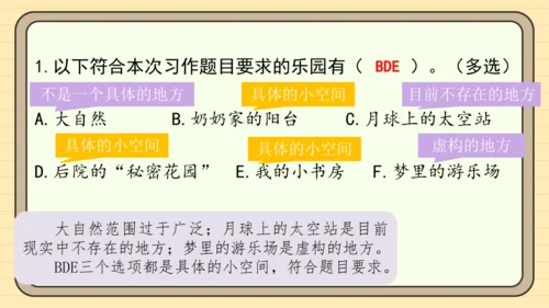 统编版语文四年级下册第一单元 习作：我的乐园（课件）
