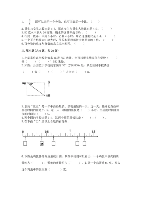 小学数学六年级上册期末测试卷含完整答案【全优】.docx