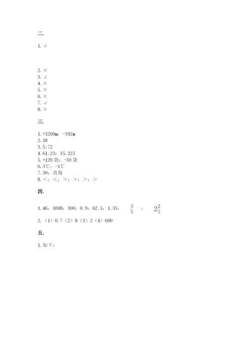 河南省平顶山市六年级下册数学期末考试试卷附答案（能力提升）.docx