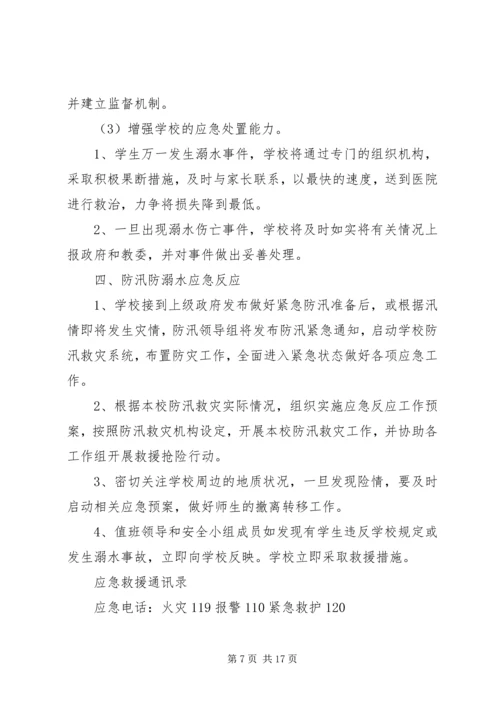 驿XX县区蚁蜂镇初级中学防溺水工作方案.docx