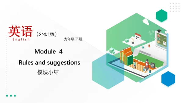 Module 4 Rules and suggestions模块小结课件（54张PPT）