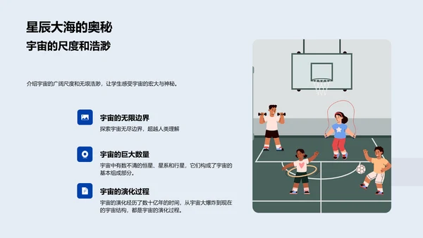 宇宙知识教学PPT模板