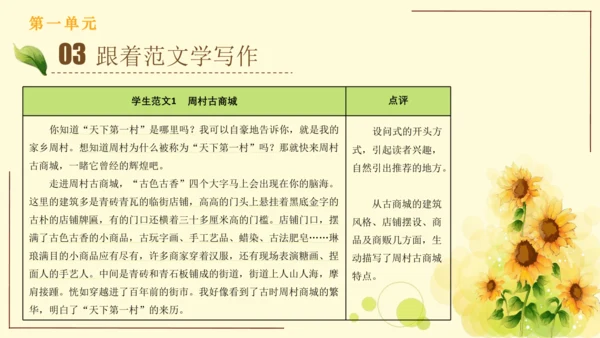 统编版语文四年级上册2024-2025学年度第一单元习作： 推荐一个好地方（课件）