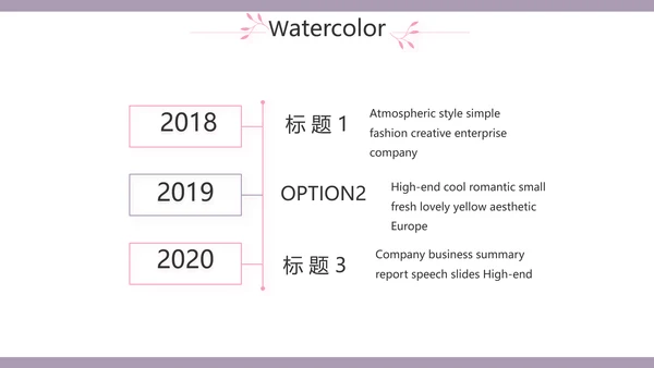 小清新年终工作总结汇报计划PPT