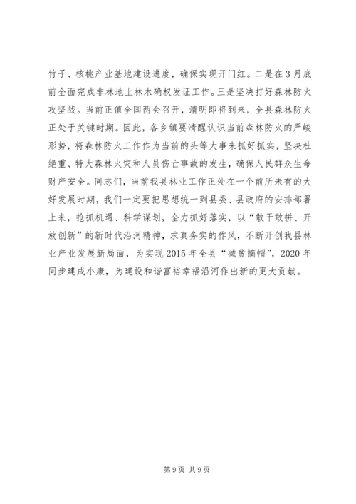 副县长在全县林业工作会议上的讲话稿 (2).docx