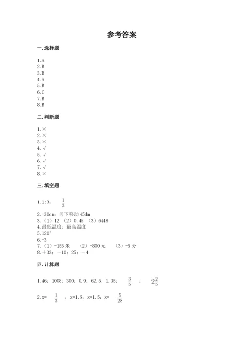 小升初数学期末测试卷推荐.docx