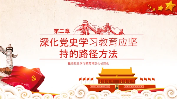 推进党史学习教育常态化长效化党课党支部PPT