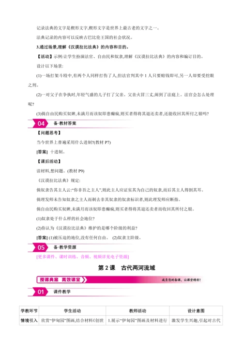 【2024秋统编九上历史精讲课堂（教案+素材）】第2课 古代两河流域  课件
