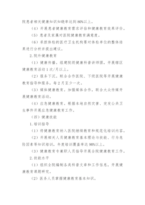 健康促进医院建设方案.docx