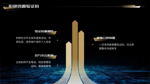 蓝金色科技风网络安全宣传周科普讲座PPT模板