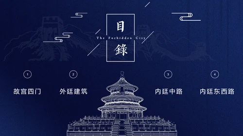 故宫印象文创产品PPT模板
