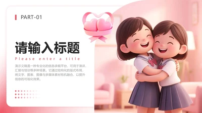 章节页-粉色小清新竞选班干部述职汇报PPT单页