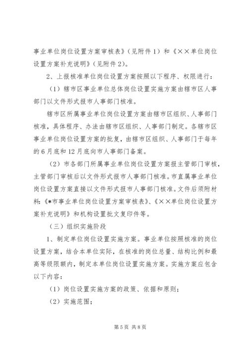 事业单位岗位设置管理工作方案.docx