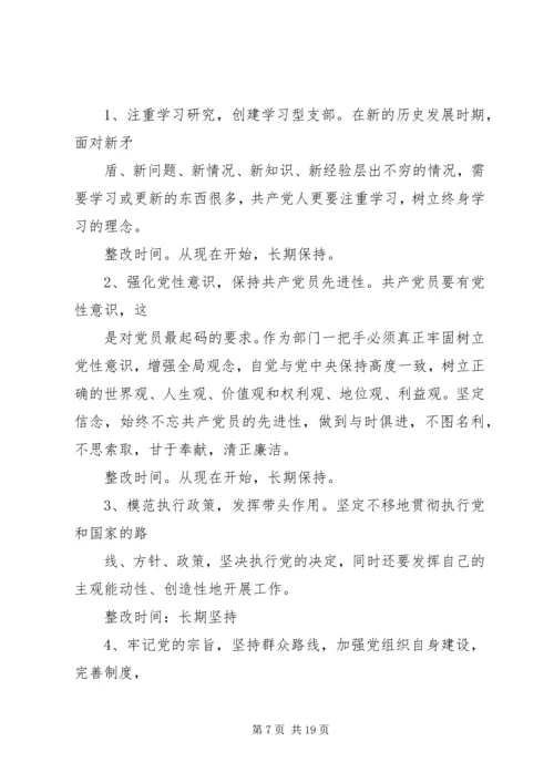 企业党支部书记整改措施.docx
