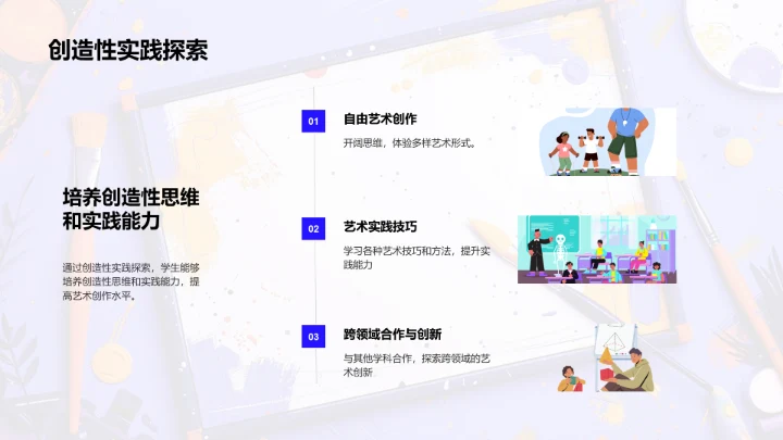 艺术学年度学习规划PPT模板